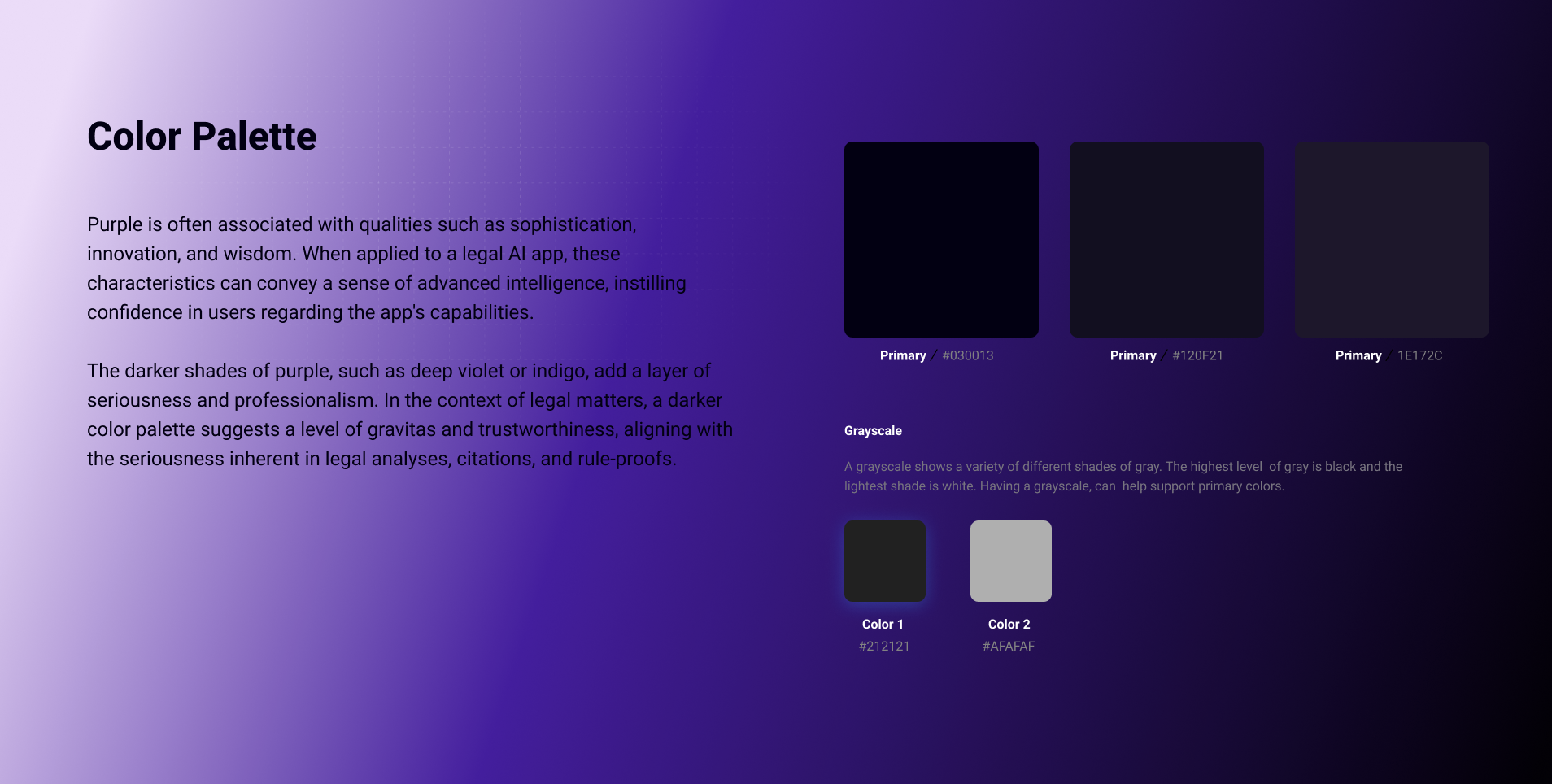 COLOUR PALETTE
